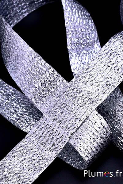 Nastro - larghezza 4 cm - argentato